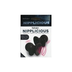 NIPPLICIOUS PREMIUM VIBRATING SUCTION CUPS - BLACK