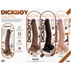 DICKBOY SKINS DILDO CARAMEL LOVERS 9"