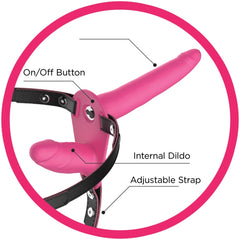 SWEET SEX - DOUBLE DICKIN STRAP HARNESS - PINK