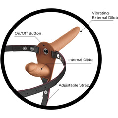 SKINSATIONS - DOUBLE DICKIN STRAP HARNESS