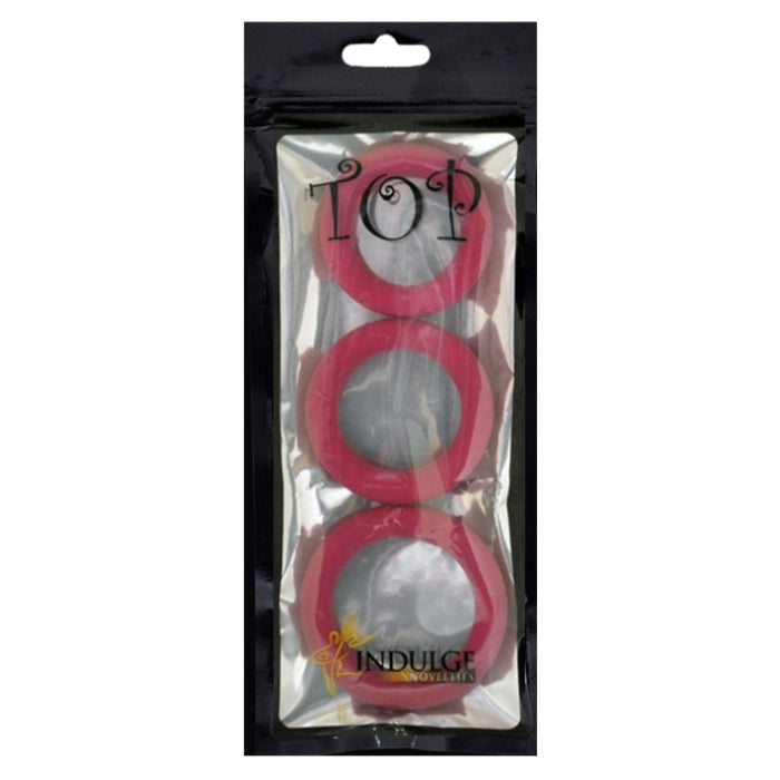TOP SILICONE C RINGS - PURPLE (3-PACK)