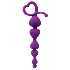 MORE HEARTS ANAL BEADS - VIOLET