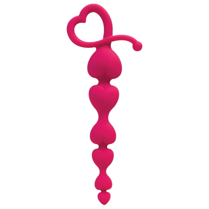 MORE HEARTS ANAL BEADS - MAGENTA