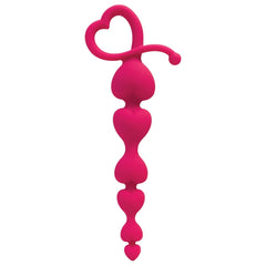 MORE HEARTS ANAL BEADS - MAGENTA