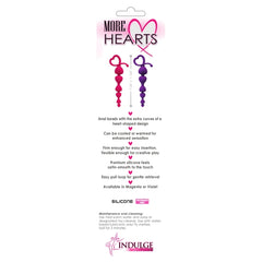 MORE HEARTS ANAL BEADS - MAGENTA