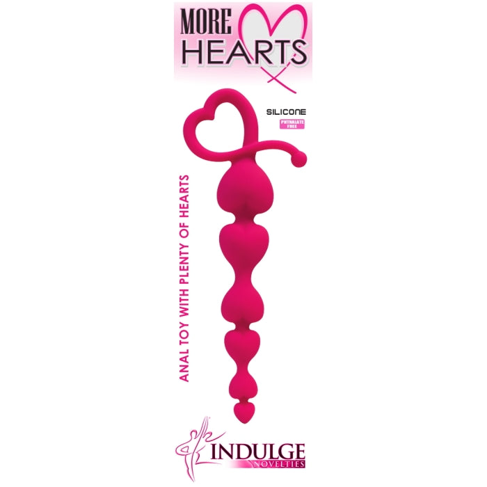 MORE HEARTS ANAL BEADS - MAGENTA