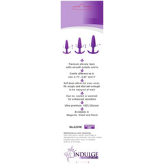 MUSKETEERS 3 SET BUTTPLUG - VIOLET