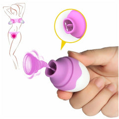 LICKER MASSAGER RECHARGEABLE EGG - VIOLET