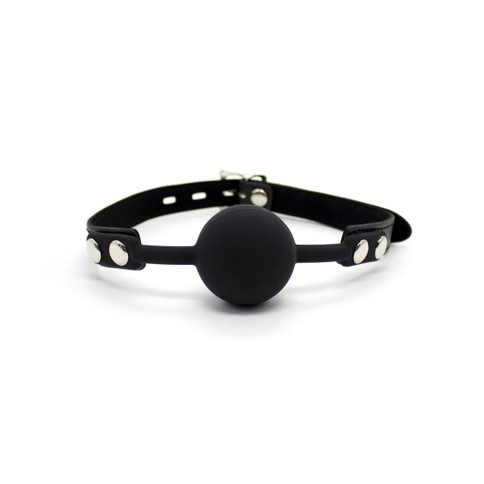 BALL GAG W/LOCK - BLACK