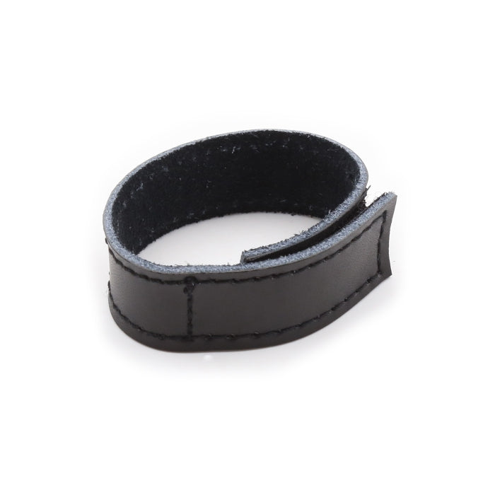 COCKRING W/3 STRIPS PVC - BLACK