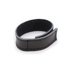 COCKRING W/3 STRIPS PVC - BLACK