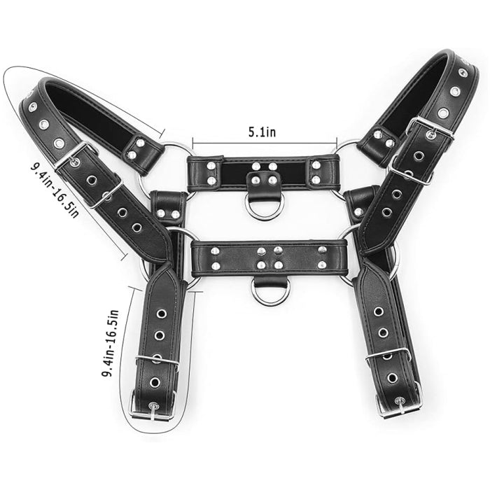 CHEST HARNESS BLK