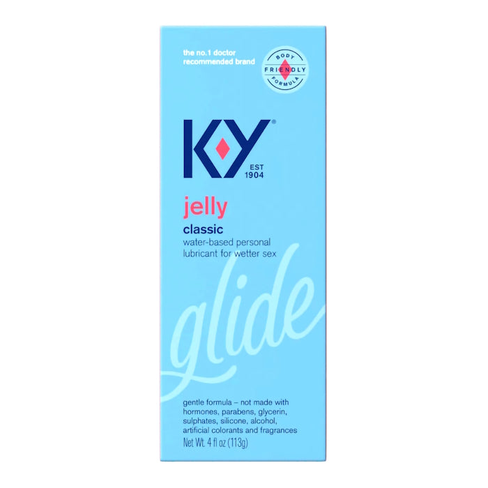 LUBE WATER-BASED 4OZ GLIDE K-Y JELLY CLASSIC