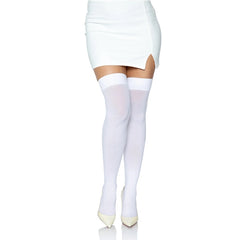 THIGH HIGH STOCKINGS - O/S - WHITE