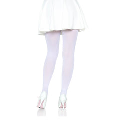 NYLON WOMEN'S TIGHTS - O/S - WHITE