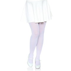 NYLON WOMEN'S TIGHTS - O/S - WHITE