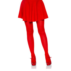 NYLON WOMEN'S TIGHTS - O/S - RED