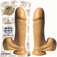 LIFEFORMS BIG BOY WITH BALLS AND SUCTION CUP 9 INCH-WHITE