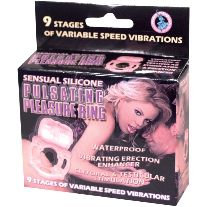 PULSATING PLEASURE RING-WHITE