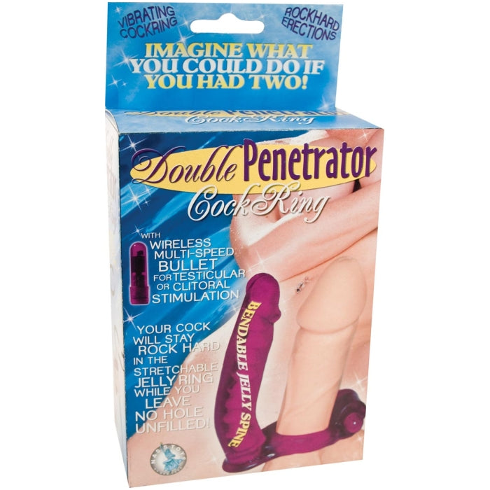 DOUBLE PENETRATOR COCKRING-PURPLE