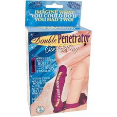DOUBLE PENETRATOR COCKRING-PURPLE