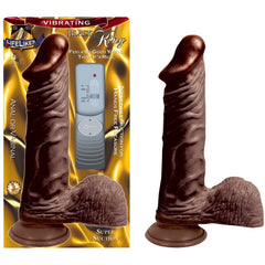 LIFELIKE VIBRATING BLACK KING 9IN
