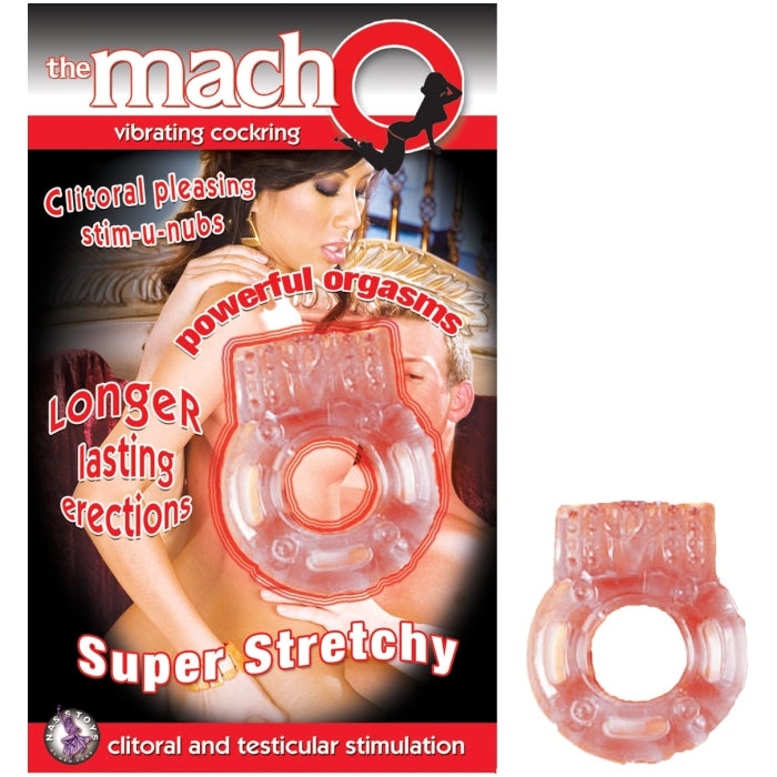 THE MACHO VIBRATING COCKRING-FLESH