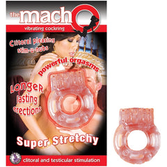 THE MACHO VIBRATING COCKRING-FLESH