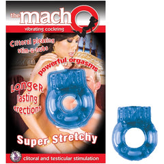 THE MACHO VIBRATING COCKRING-BLUE