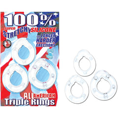 ALL AMERICAN TRIPLE RINGS - CLEAR