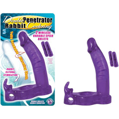 DOUBLE PENETRATOR RABBIT COCKRING - PURPLE