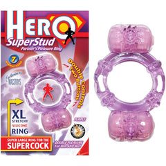 HERO SUPERSTUD PARTNER'S PLEASURE RING - PURPLE