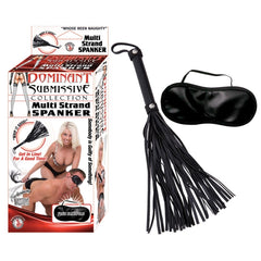 DOMINANT SUBMISSIVE COLLECTION MULTI STRAND SPANKER - BLACK