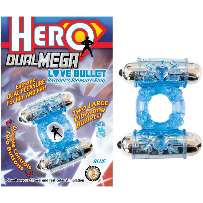 HERO DUAL MEGA LOVE BULLET - BLUE