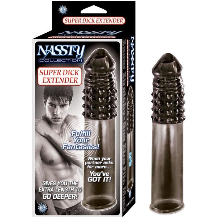 NASSTY COLLECTION SUPER DICK EXTENDER-SMOKE