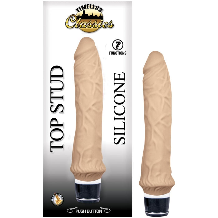 TOP STUD SILICONE VIBE 9.5 FLESH