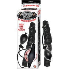 MACK TUFF 12IN INFLATABLE BIG BLACK COCK