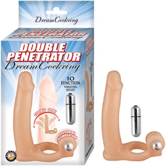 DOUBLE PENETRATOR DREAM COCKRING-FLESH