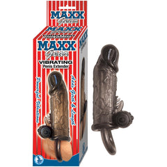 MAXX GEAR VIBRATING PENIS EXTENDER-BLACK