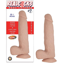 REALCOCKS DUAL LAYERED #7 FLESH 8.5"