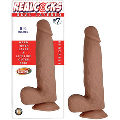 REALCOCKS DUAL LAYERED #7 BROWN 8.5"