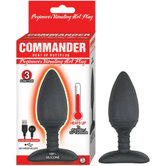 COMMANDER BEGINNER'S VIBRATING HOT PLUG - BLACK