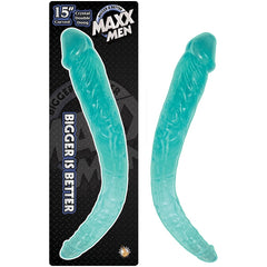 MAXX MEN 15" CRYSTAL CURVED DOUBLE DONG-BLUE