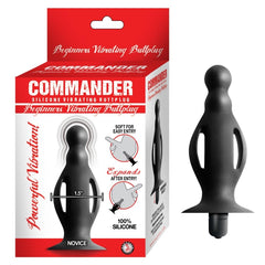 COMMANDER BEGINNERS VIBRATING BUTTPLUG-BLACK