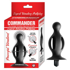 COMMANDER EXPERT VIBRATING BUTTPLUG-BLACK