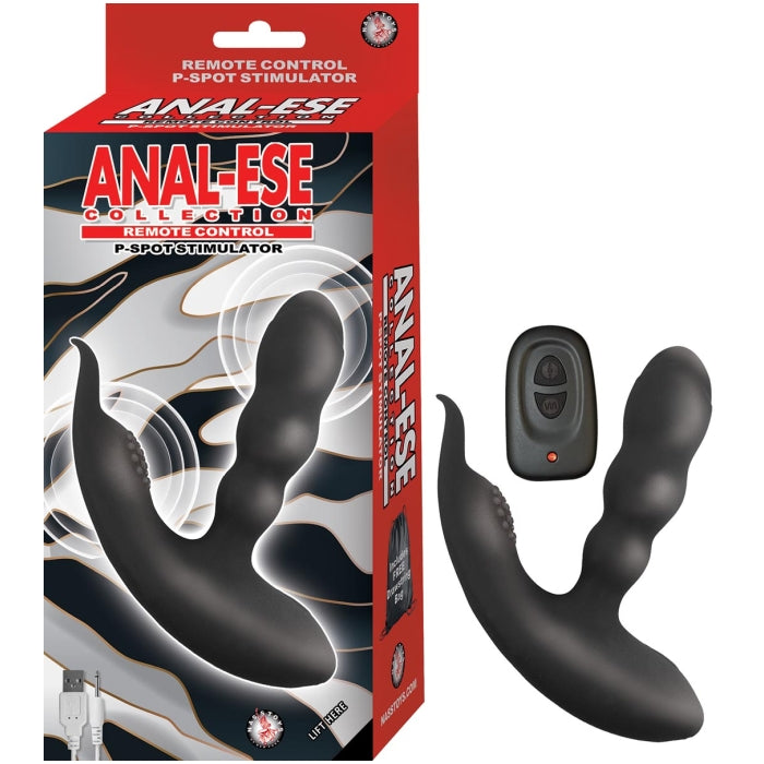 ANAL ESE COLLECTION REMOTE CONTROL P-SPOT STIMULATOR-BLACK
