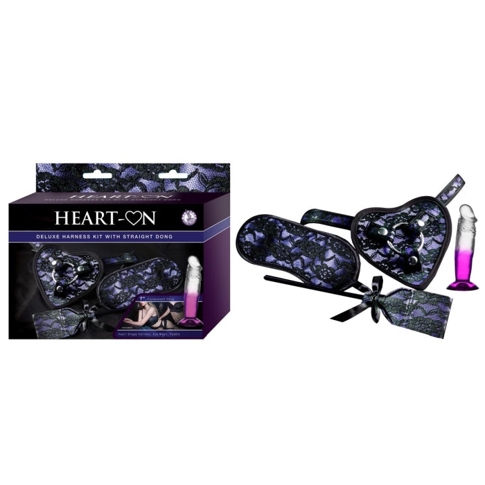 HEART-ON DELUXE HARNESS KIT WITH STRAIGHT DONG-PURPLE