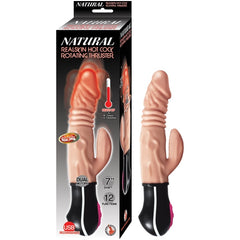 NATURAL REALSKIN HOT COCK ROTATING THRUSTER - FLESH