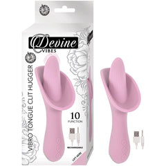 DEVINE VIBES VIBRO TONGUE CLIT HUGGER-PINK