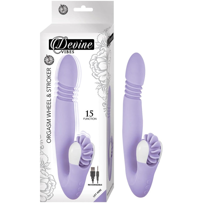 DEVINE VIBES ORGASM WHEEL & STROKER-LAVENDER